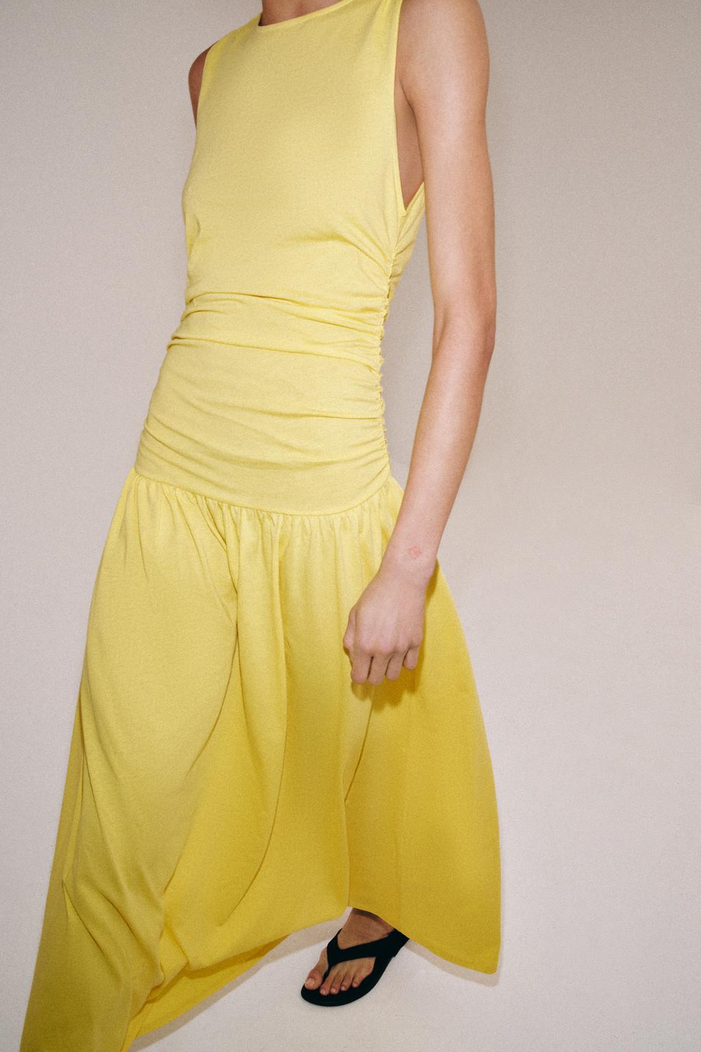 DRAPED LONG DRESS