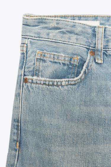 JEAN TRF WIDE LEG TAILLE MI-HAUTE - Bleu délavé de Zara - Image 9