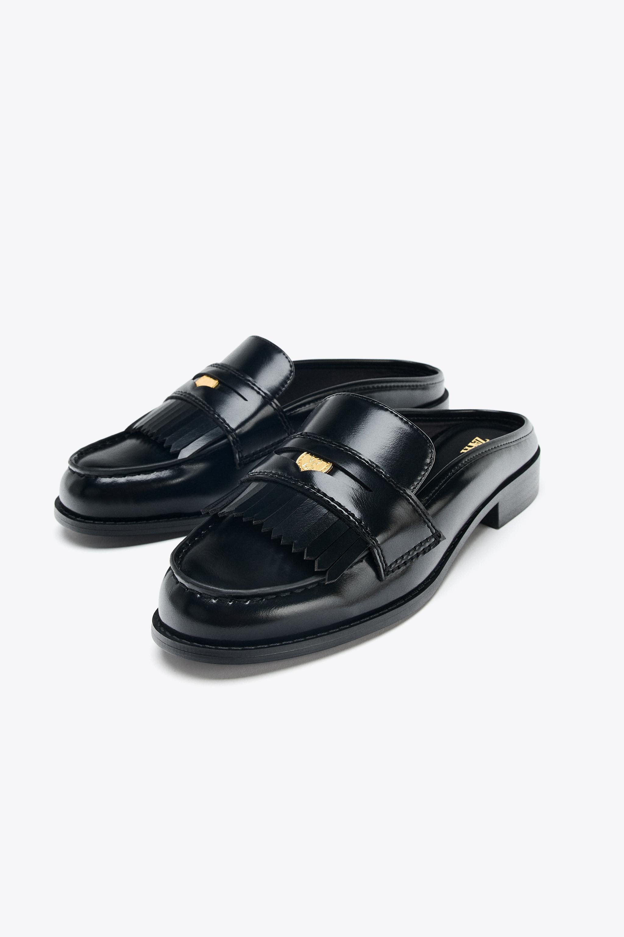 ✧新品✧未使用　ZARA ミュール ローファー 黒 39 チャンキーソールミュールローファー - ブラック | ZARA Japan