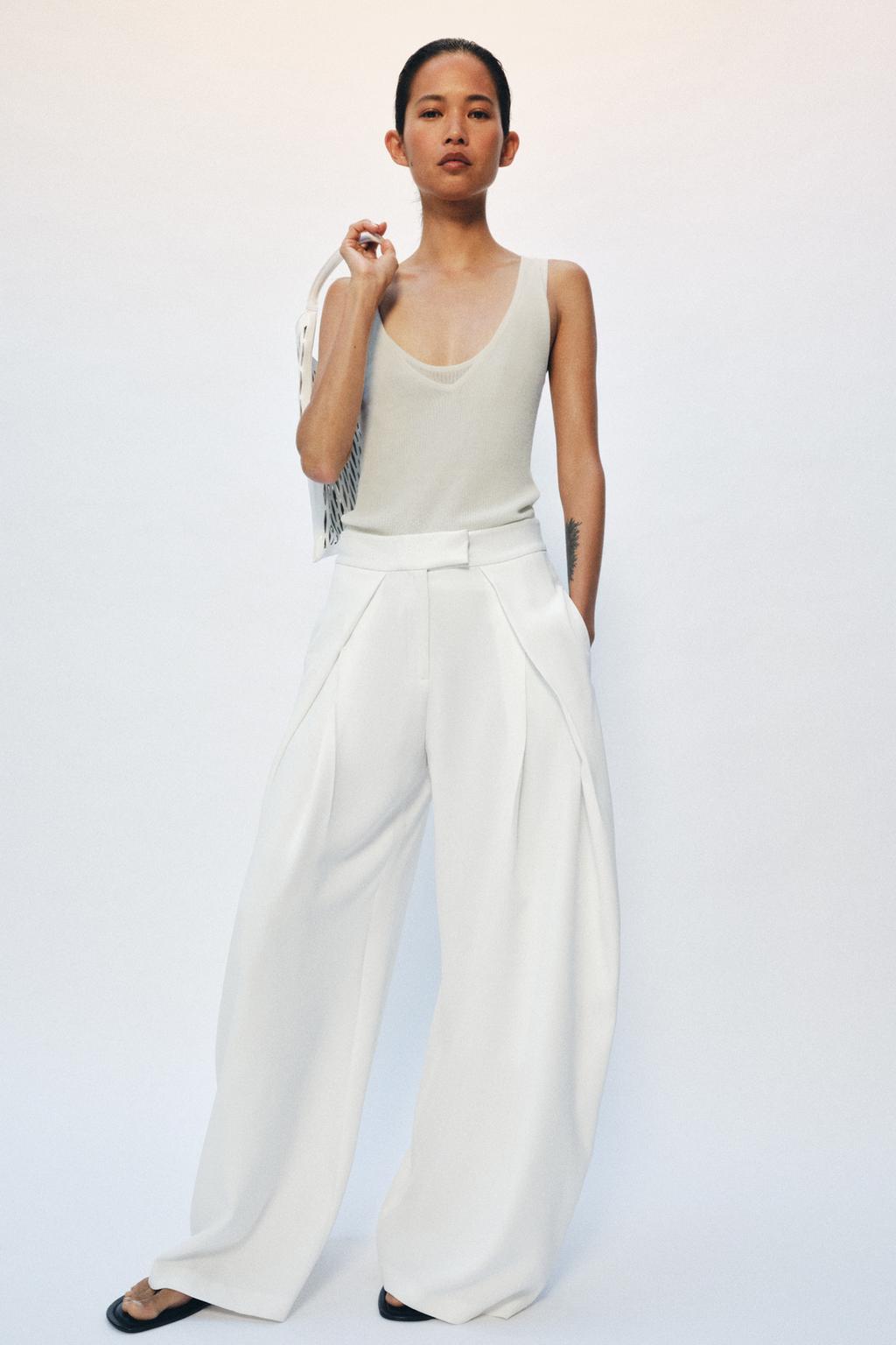 ZW COLLECTION PLEATED WIDE LEG PANTS - image 2