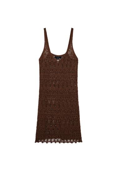 STRUCTURED KNIT MINI DRESS