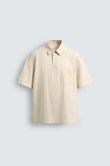 REGULAR FIT POLO SHIRT - Ecru by Zara