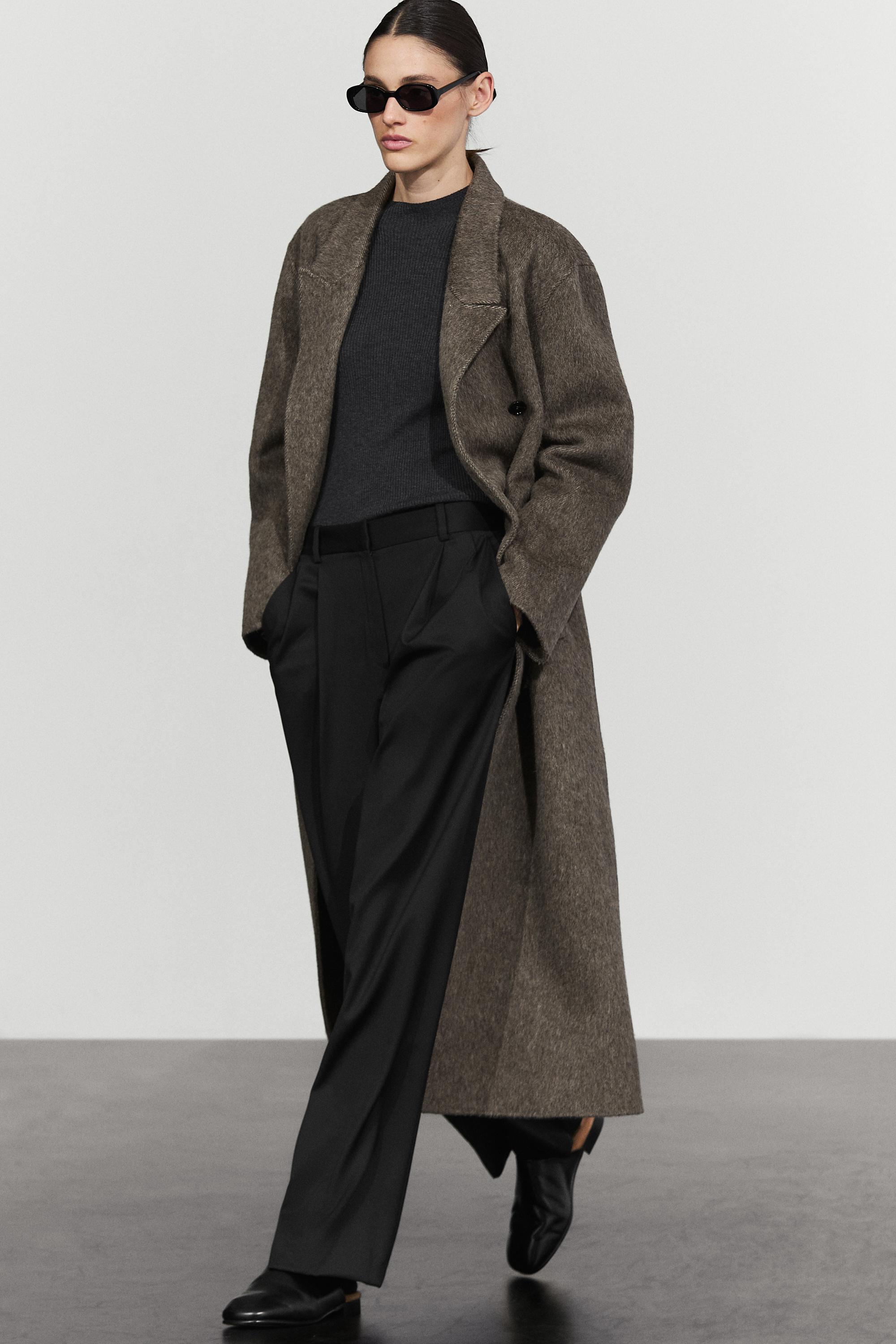 Extra fine wool pleated pants