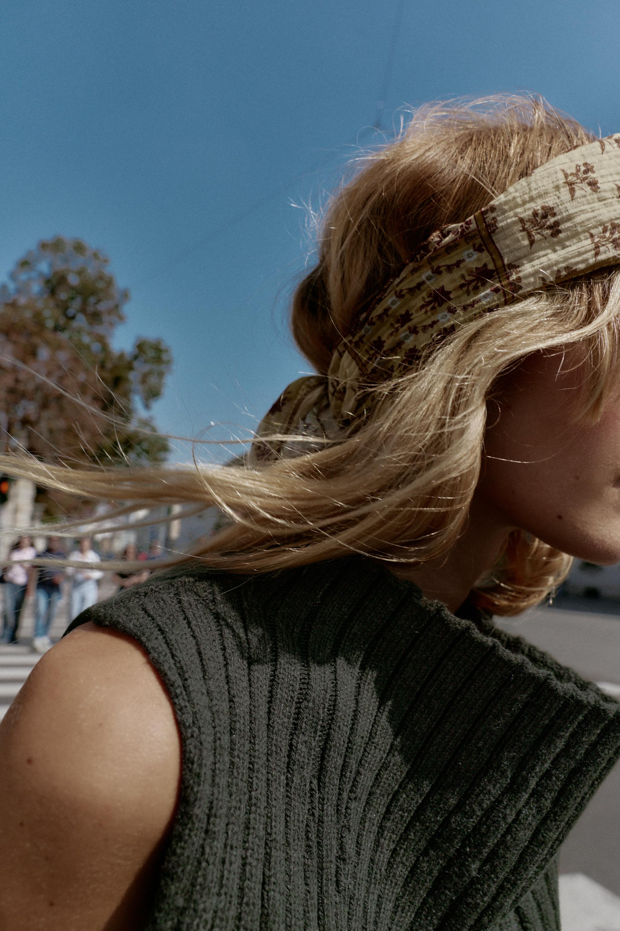 30% WOOL RIB TOP - Dark khaki | ZARA Georgia