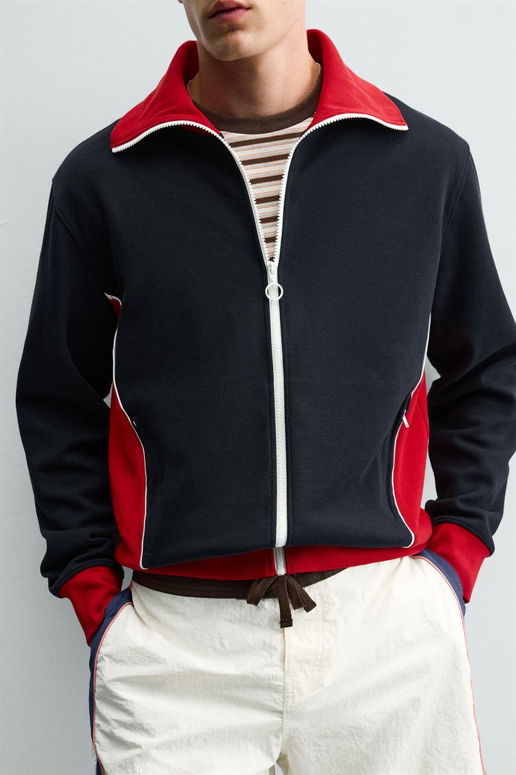 Chaqueta de bloques de color retro 5