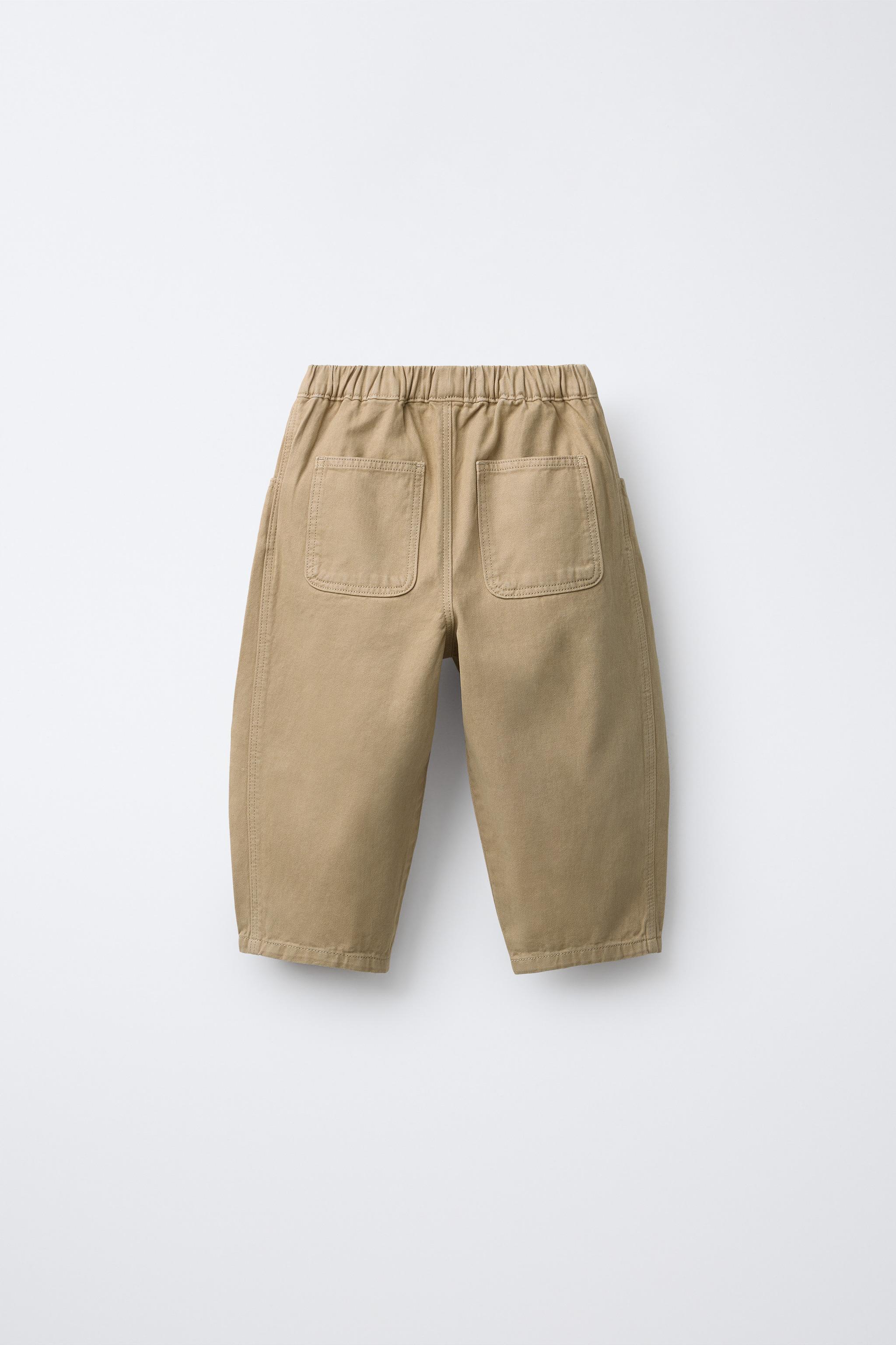 SOFT TOUCH PLEATED BAGGY PANTS - Light camel | ZARA Canada