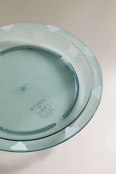 CHILDREN’S PLATE WITH CLOUD BORDER - Blue by Zara - Image 2