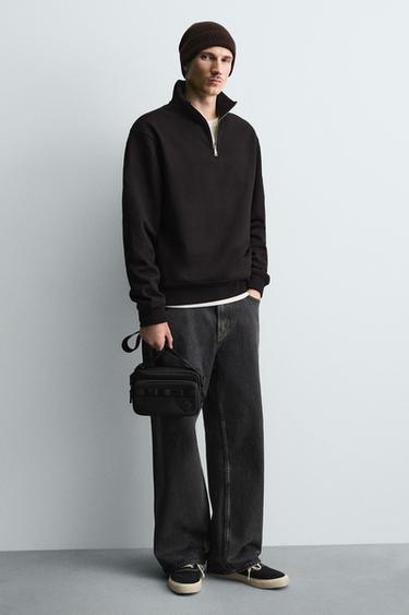 BANDOLERA ENGOMADA - Negro de Zara - Imagen 0