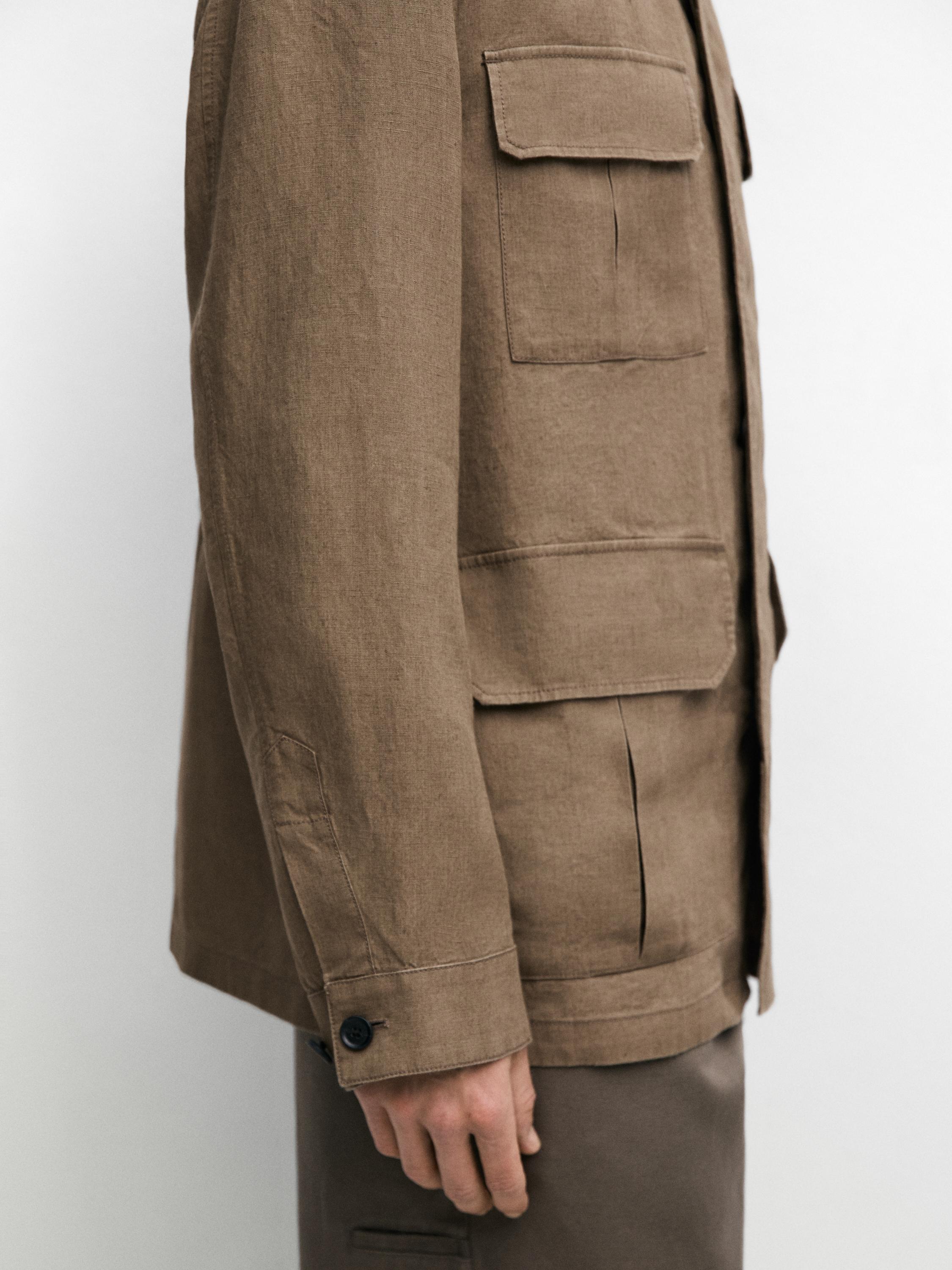 100% linen Safari jacket