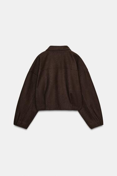 BOMBER SOFT CREMALLERA - Marrón de Zara