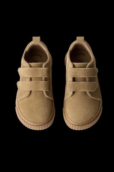 BAREFOOT SPLIT SUEDE PLIMSOLLS - Beige by Zara