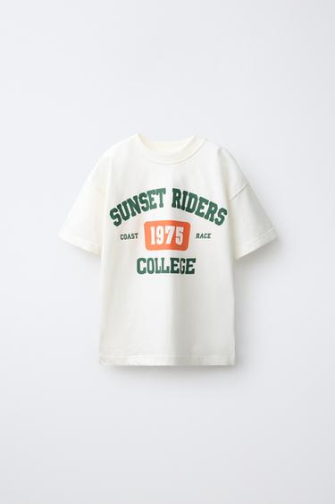 VARSITY PRINT T-SHIRT - White by Zara