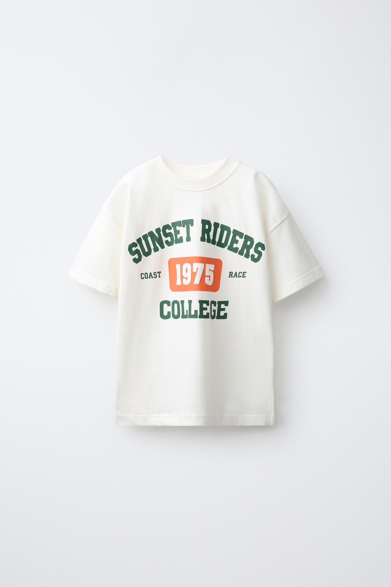 VARSITY PRINT T-SHIRT — White