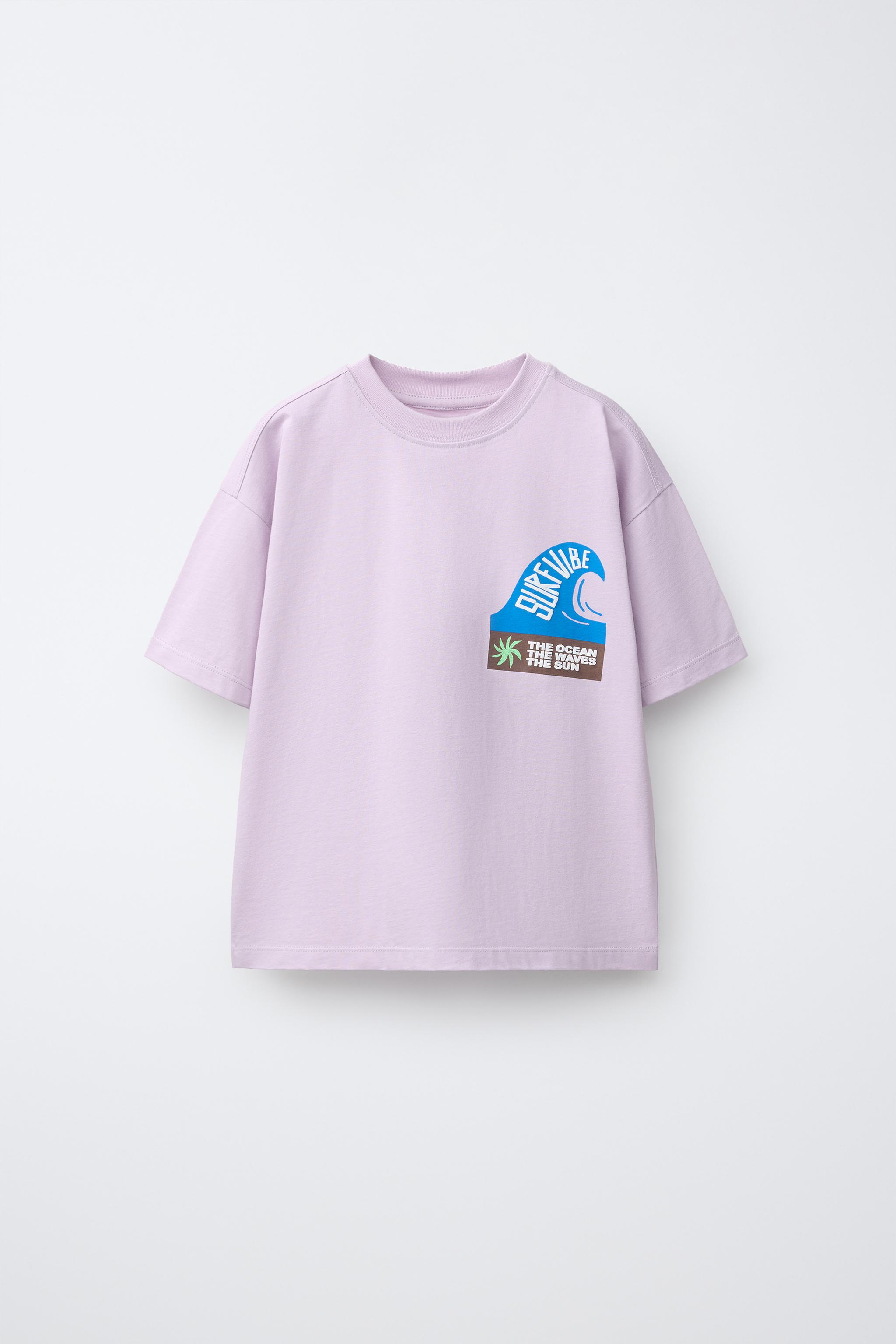 Детские футболки Zara SURF PRINT T-SHIRT