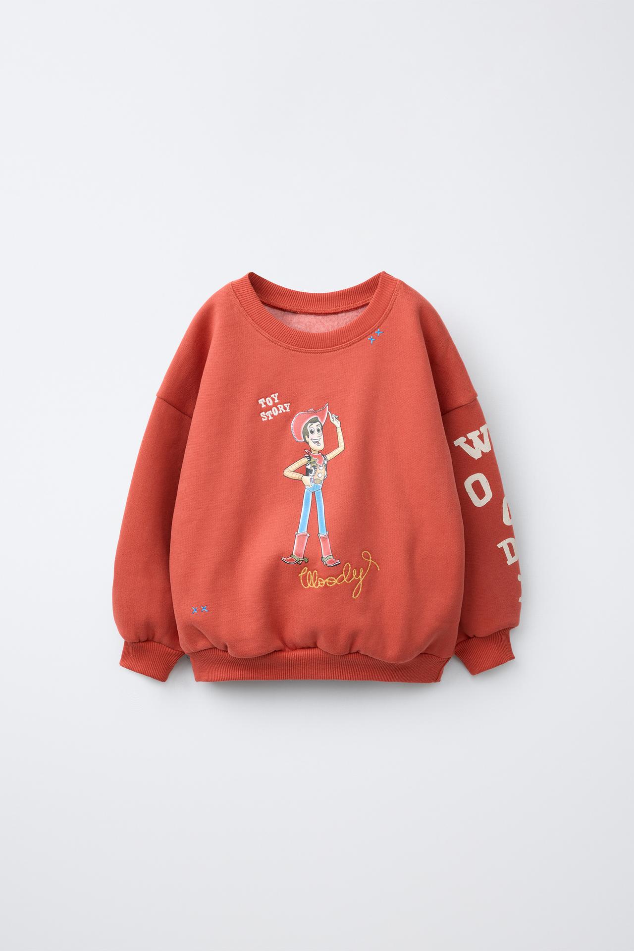 TOY STORY © DISNEY PIXAR PRINTED AND EMBROIDERED SWEATSHIRT — Mid-red