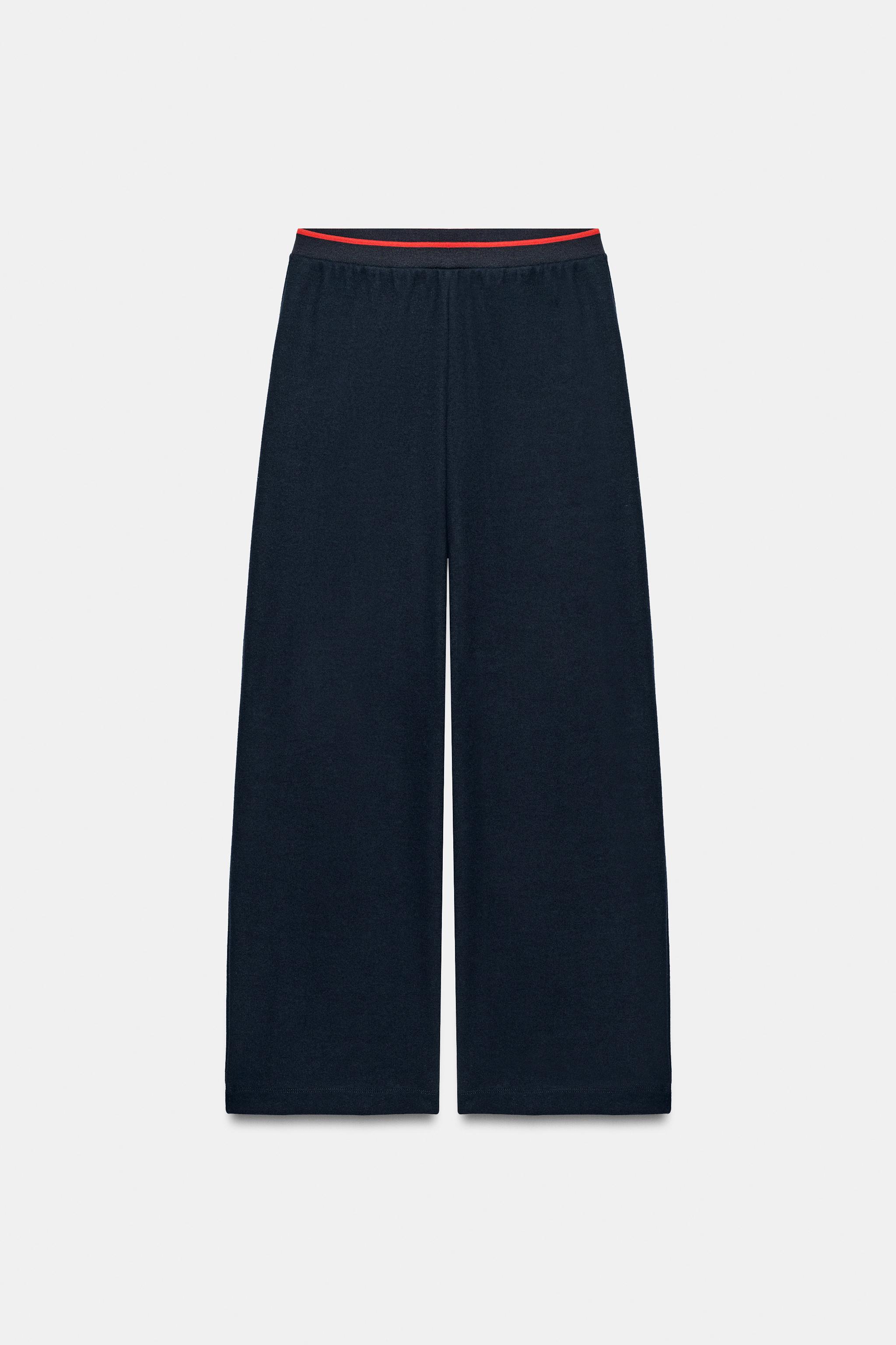 SOFT CONTRAST-STRIPE PANTS - thumbnail 6