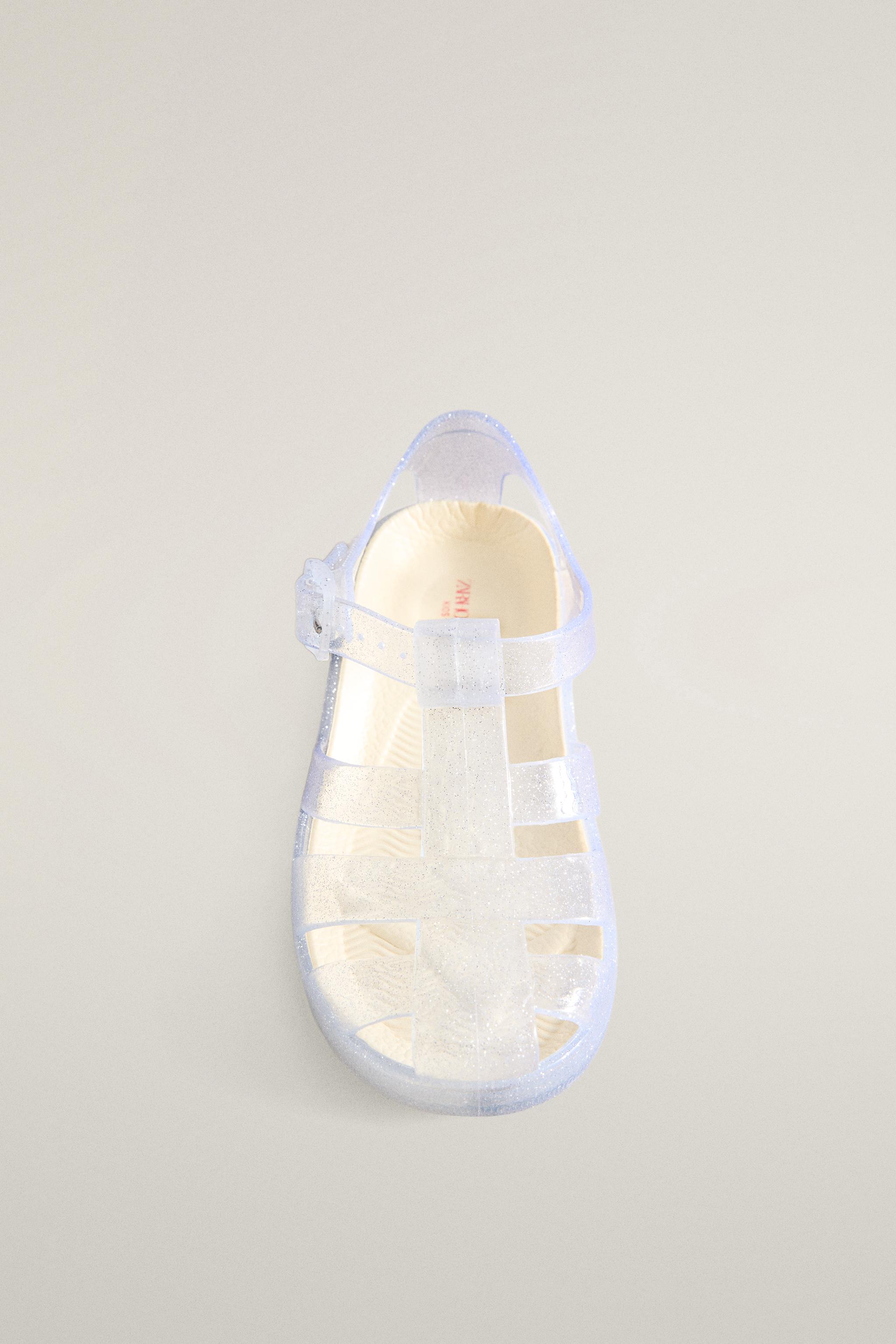 KIDS GLITTER CAGE SANDALS