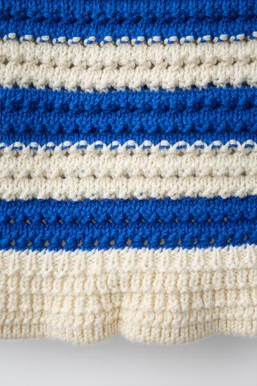 TOP EN MAILLE À RAYURES FRAISE CASA LAWA X ZARA KIDS - Bleu roi de Zara - Image 3