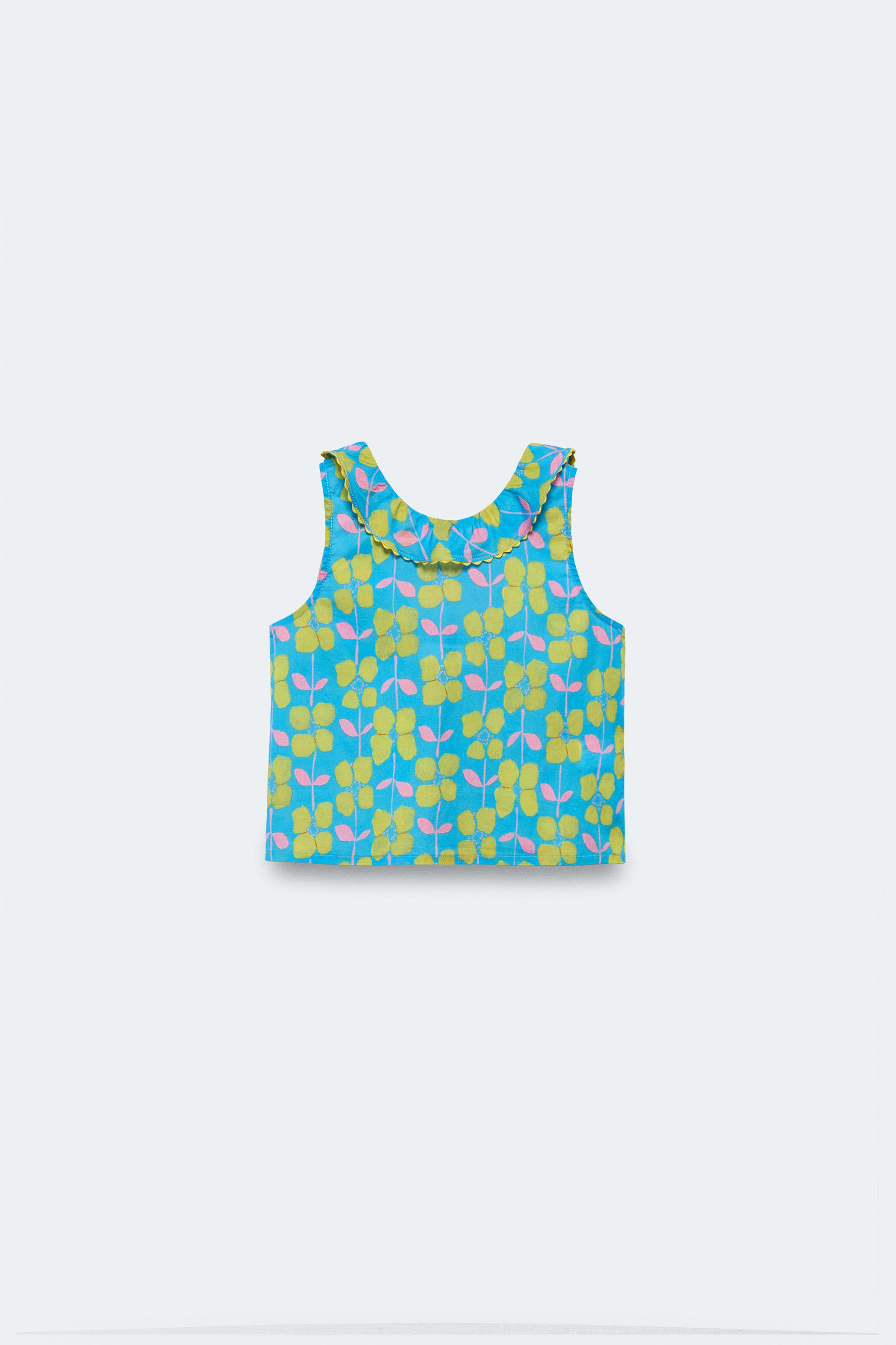 2-14 YEARS/ LIMITED EDITION FLORAL PRINT TOP