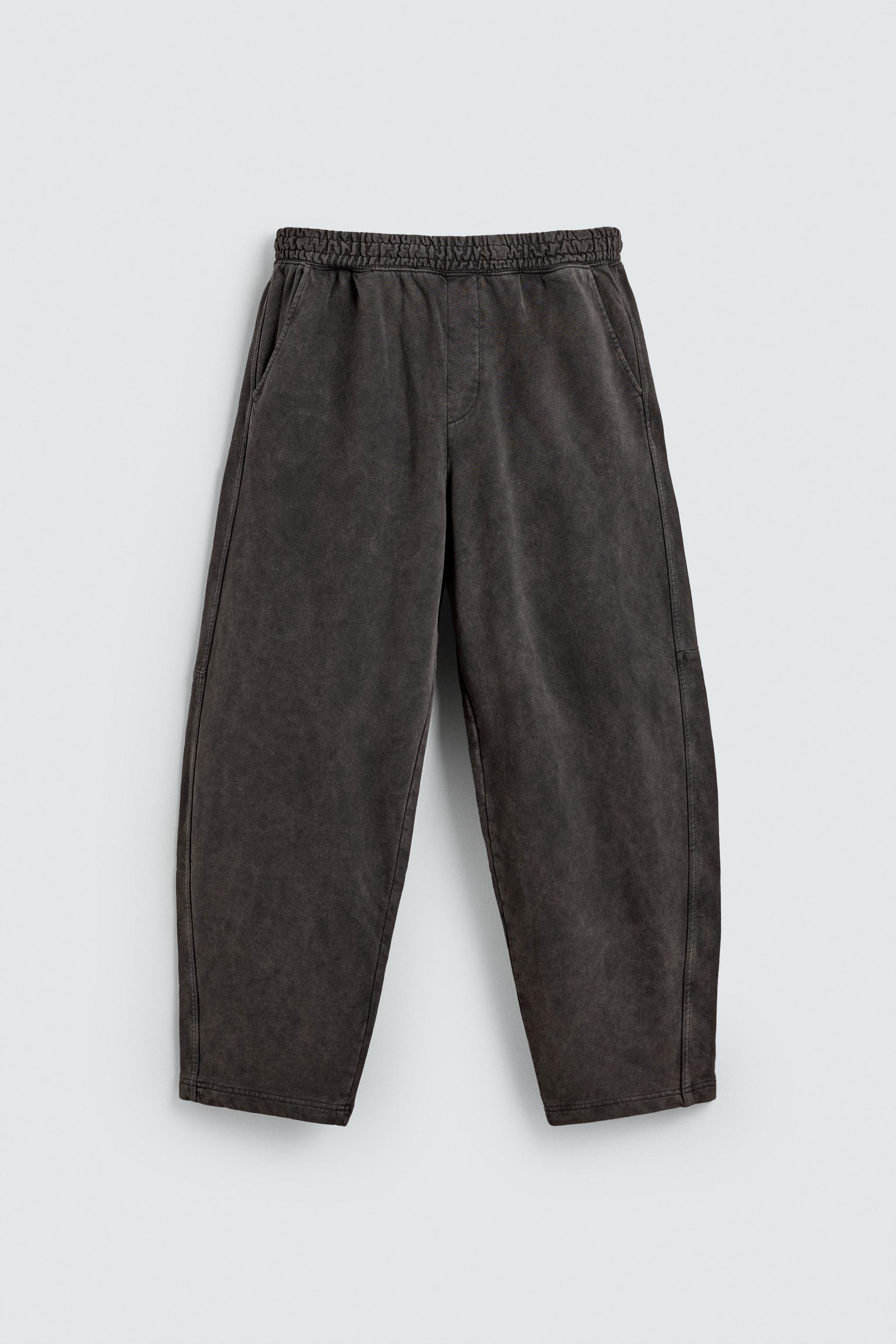 WASHED BALLOON FIT JOGGING PANTS