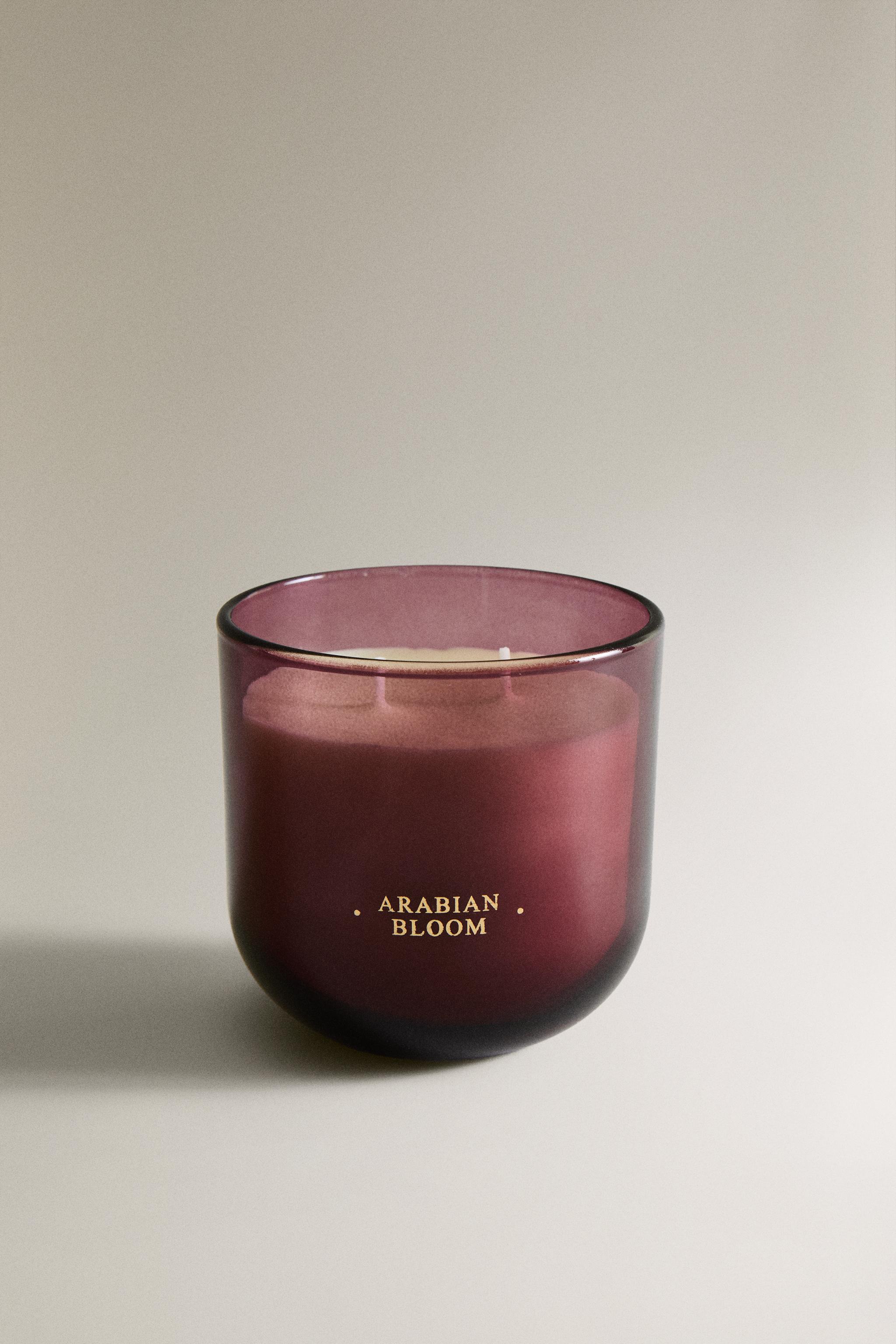 (400 G) ARABIAN BLOOM SCENTED CANDLE — Gold