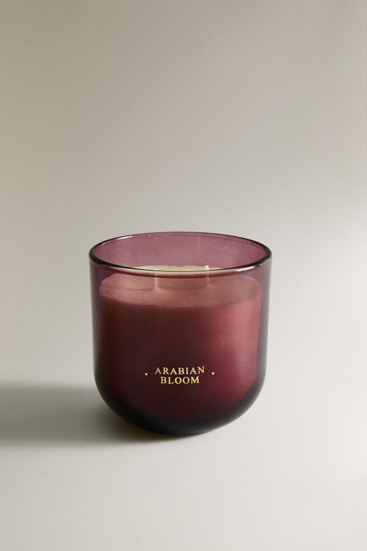(400 G) ARABIAN BLOOM SCENTED CANDLE — Gold
