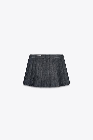 FALDA PANTALÓN Z1975 DENIM TABLAS - Índigo de Zara
