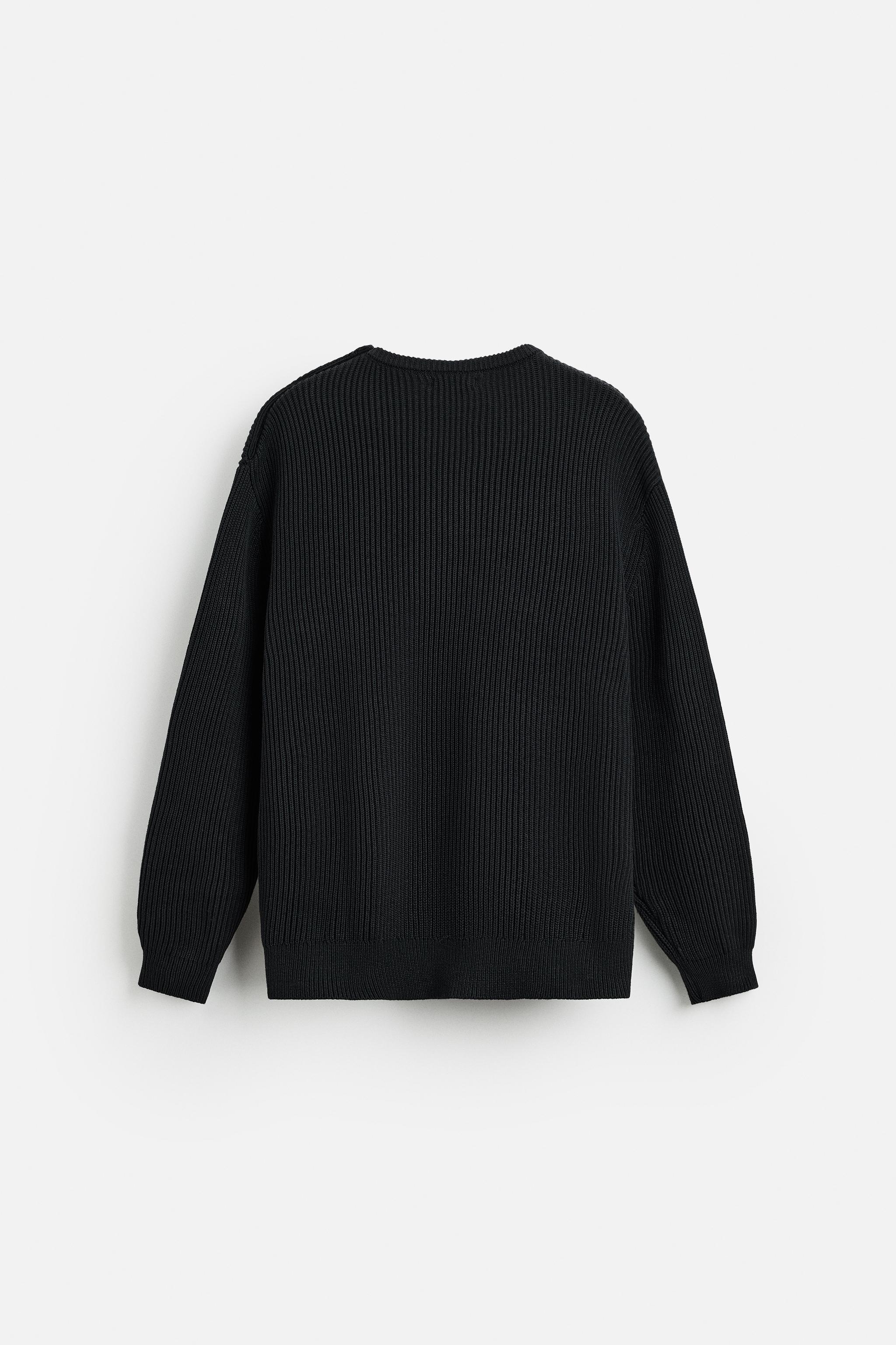 ★ZARA★ TEXTURED SWEATER WITH BUTTONS NWT Zara Textured Weave Knit Jewel Buttons Cardigan In