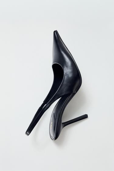 HIGH-HEEL SLINGBACK SHOES - Black by Zara