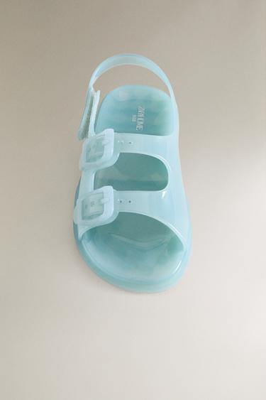 SANDALES ENFANT DOUBLE BOUCLE - Bleu de Zara - Image 4