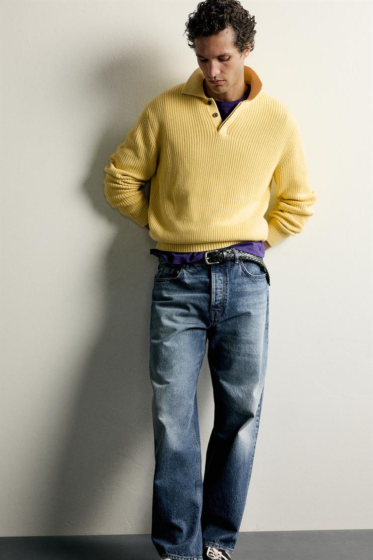 REGULAR FIT PURL KNIT POLO SHIRT