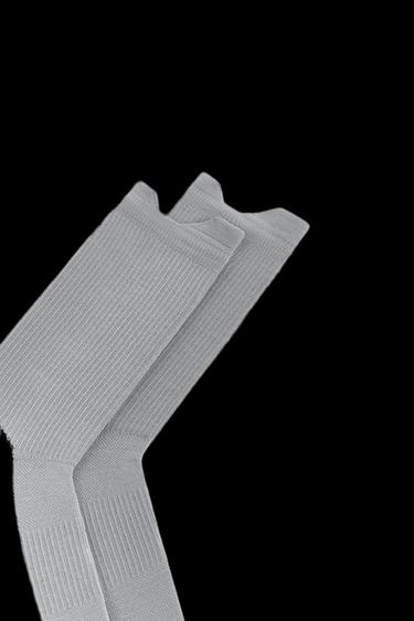 2-PACK OF TRAINING SOCKS - Grey / Blue by Zara