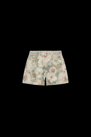 SHORTS Z1975 TIRO MEDIO ESTAMPADO FLORAL - Multicolor de Zara - Imagen 0