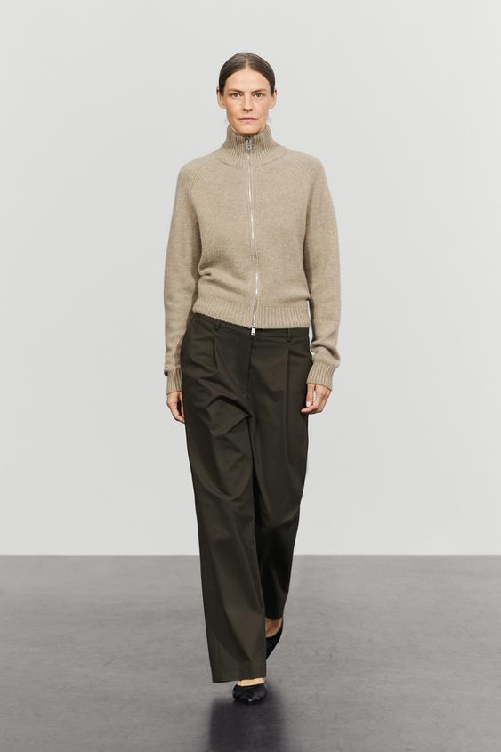 Cárdigan punto cremallera 100% cashmere - 211 de Zara - Imagen 0