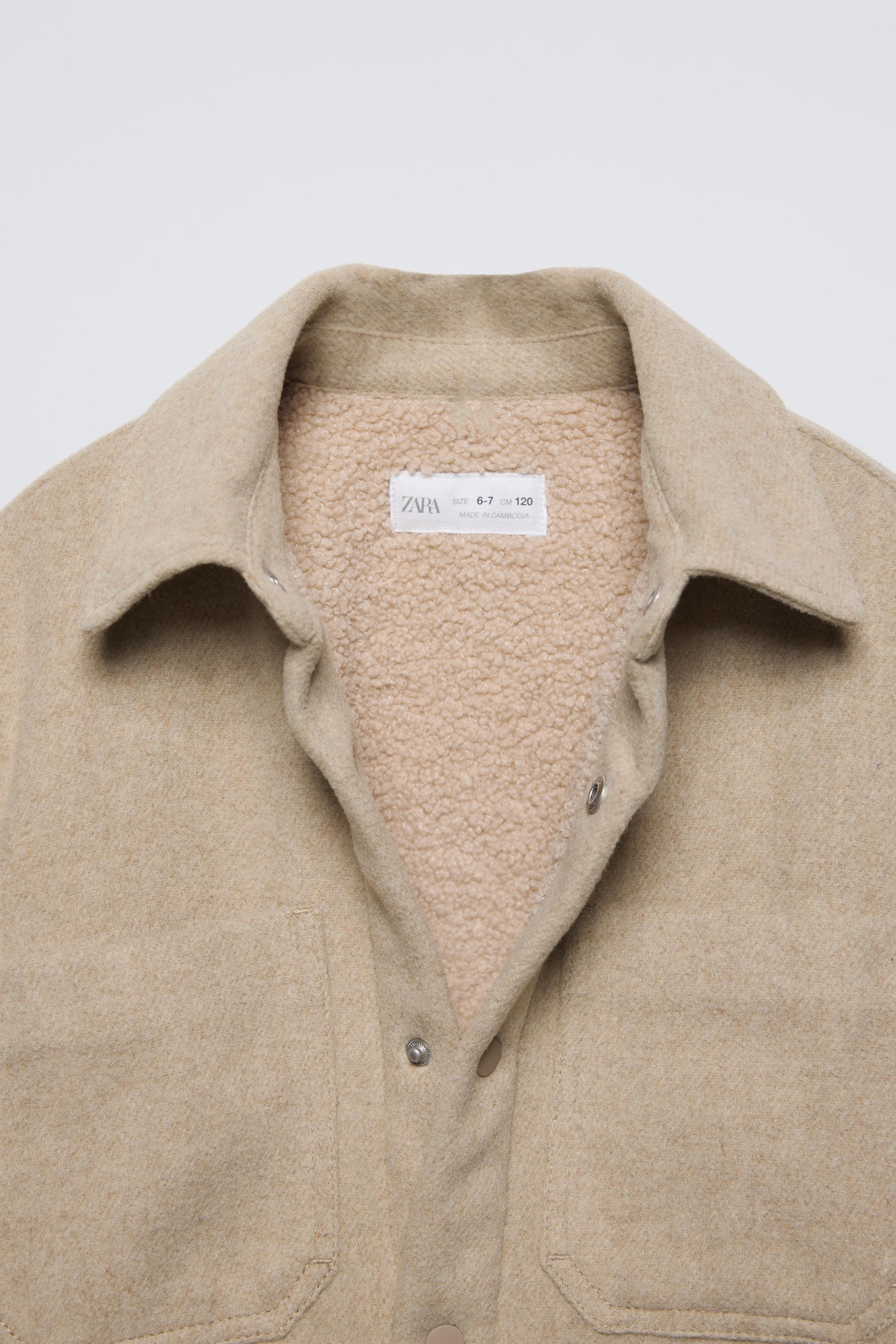 FLEECE OVERSHIRT - Light brown | ZARA United States