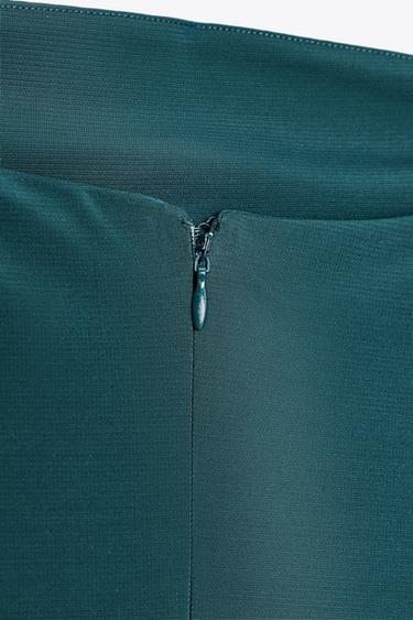 VESTIDO PALABRA DE HONOR - Verde de Zara