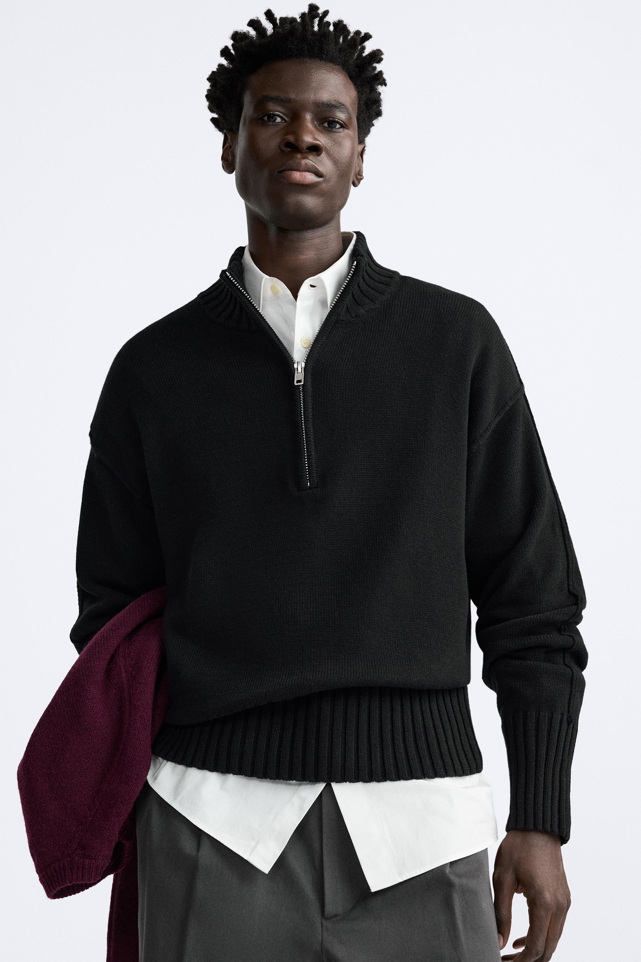 Zara half zip store jumper