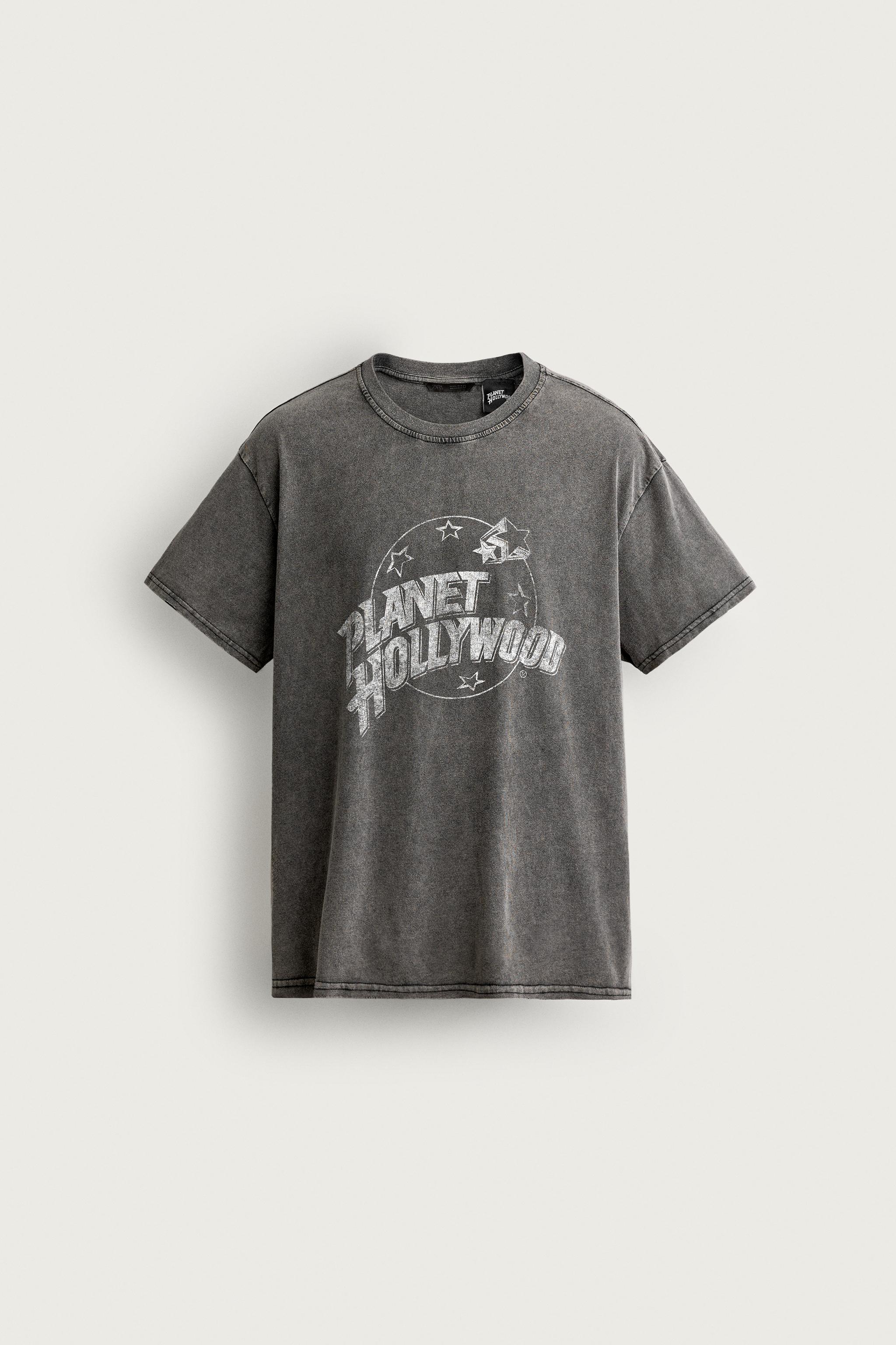 RELAXED FIT PLANET HOLLYWOOD® GRAPHIC T-SHIRT — Mid-gray