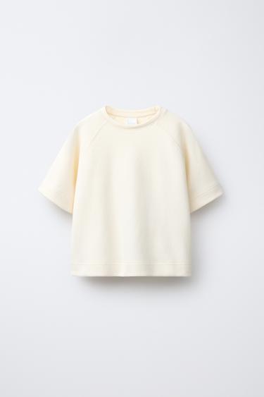 CAMISETA MANGA RANGLÁN BÁSICA - Crudo de Zara