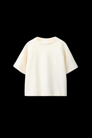 CAMISETA MANGA RANGLÁN BÁSICA - Crudo de Zara