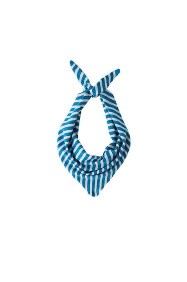 BANDANA PUNTO RAYAS - Azul claro de Zara