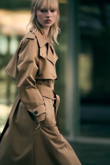 TRENCH WATER REPELLENT ZW COLLECTION - Toffee da Zara