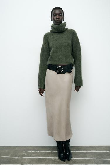 SOFT KNIT SWEATER - Green by Zara - Image 0