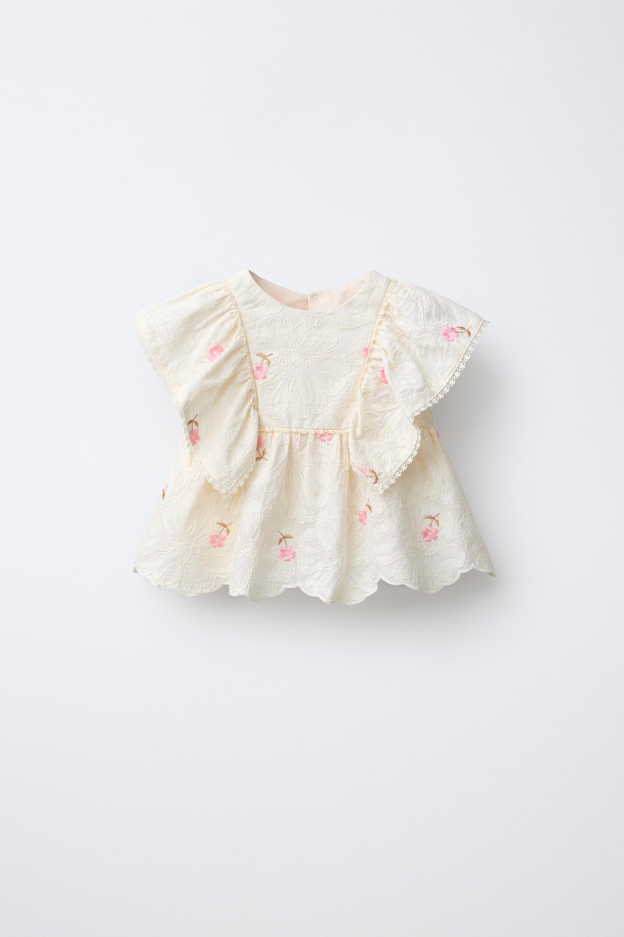 BLOUSE À FLEURS BRODÉES