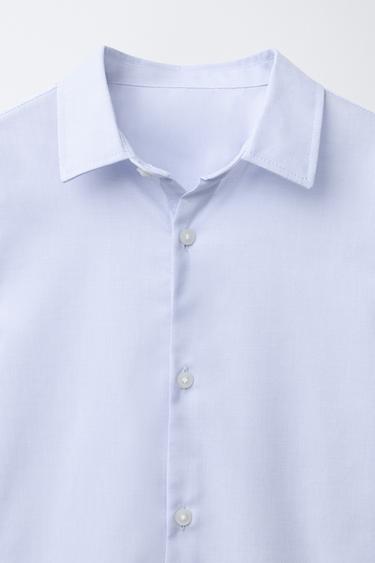 PLAIN DRESS SHIRT - Sky blue by Zara - Image 2