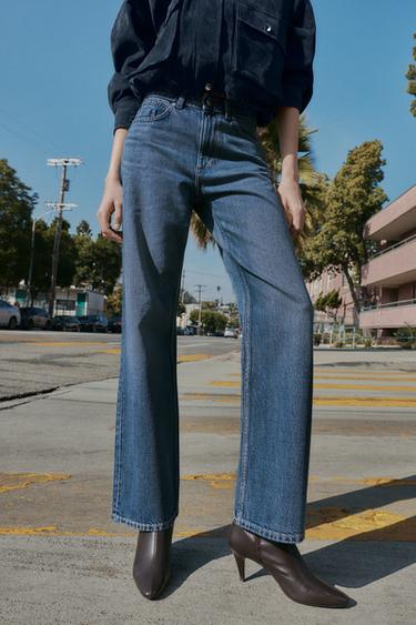 JEANS Z.03 STRAIGHT HIGH-WAIST LONG LENGTH - Mid-blue by Zara