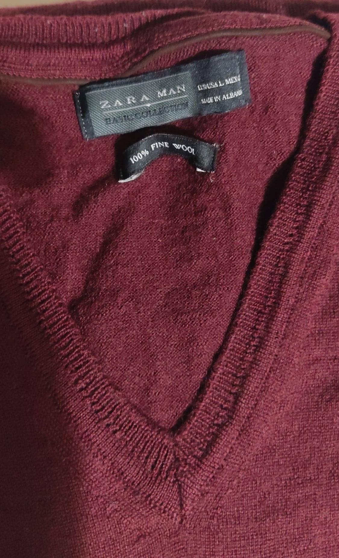 CAMISOLA EM V BOURDEAUX FINE WOOL - Image 3