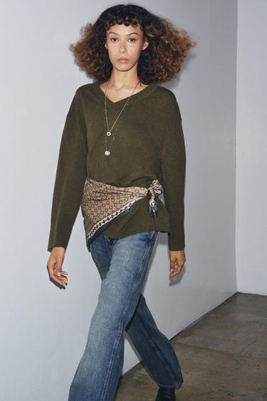 PULL EN MAILLE OVERSIZE 100% LAINE - Chasse de Zara