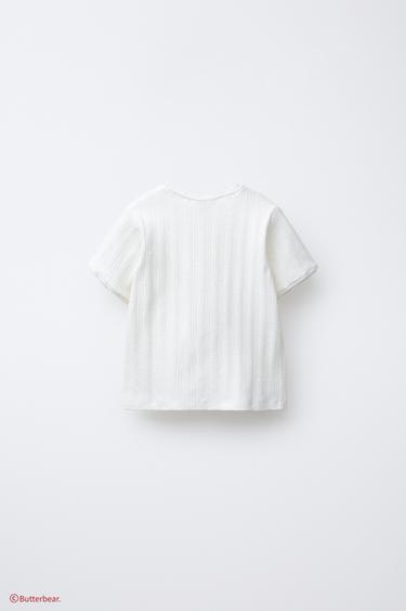 BUTTERBEAR © LACE T-SHIRT - White by Zara - Image 1