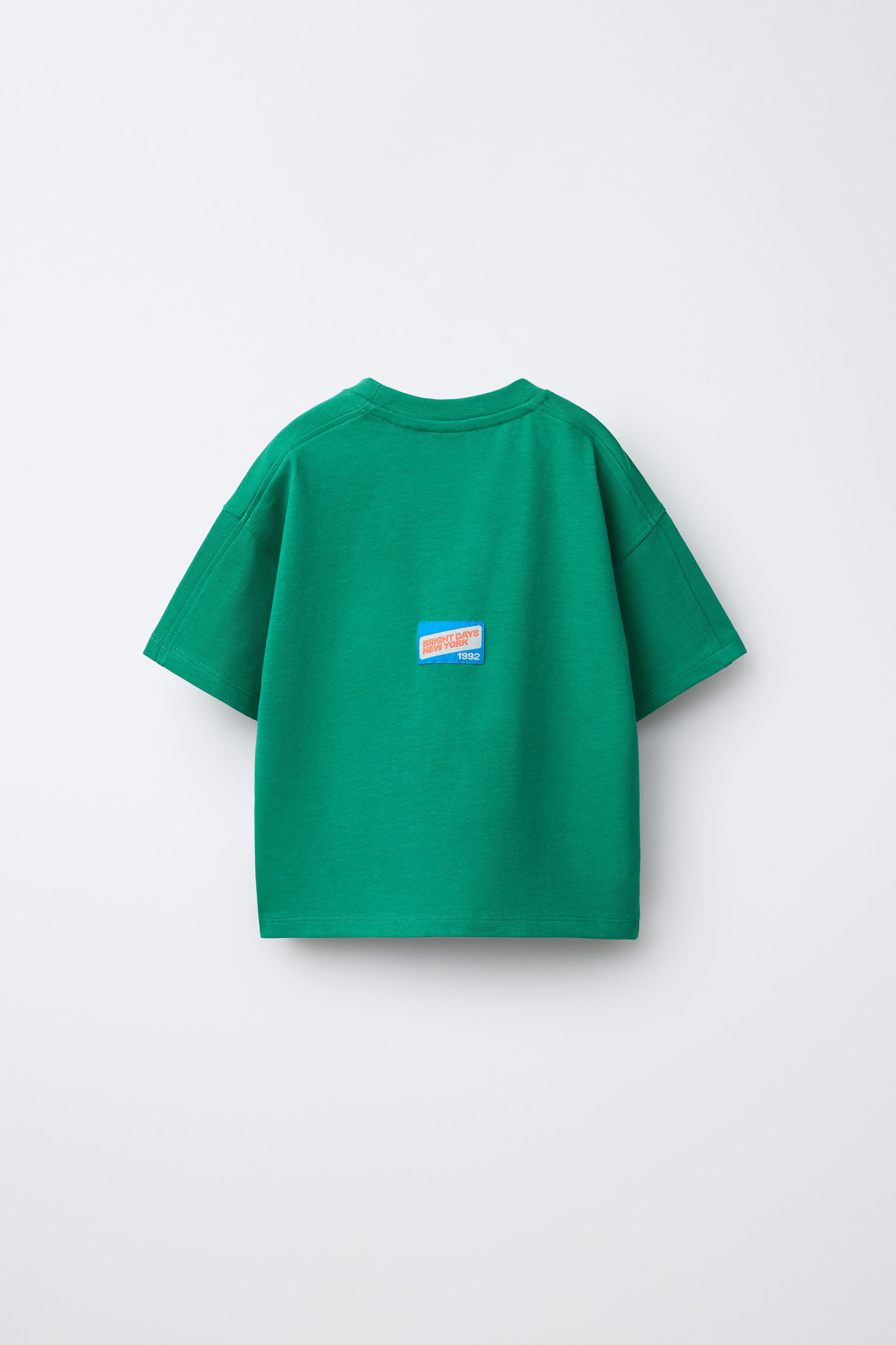 EMBROIDERED TEXT PATCH T-SHIRT